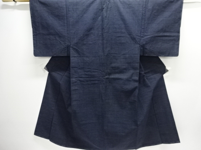 JAPANESE KIMONO / ANTIQUE HITOE MENS KIMONO / COTTON / KURUME KIKKO KASURI
